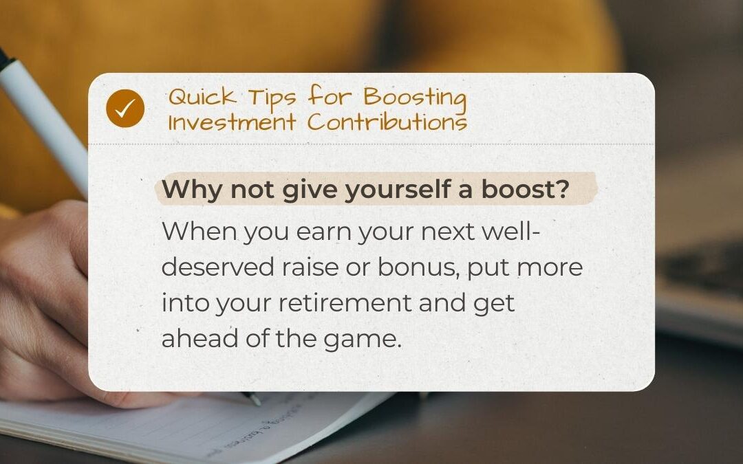 Why Not Give Yourself a Boost?